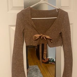 Women’s Tan Brown Cape Shrug Shaw - Size Medium